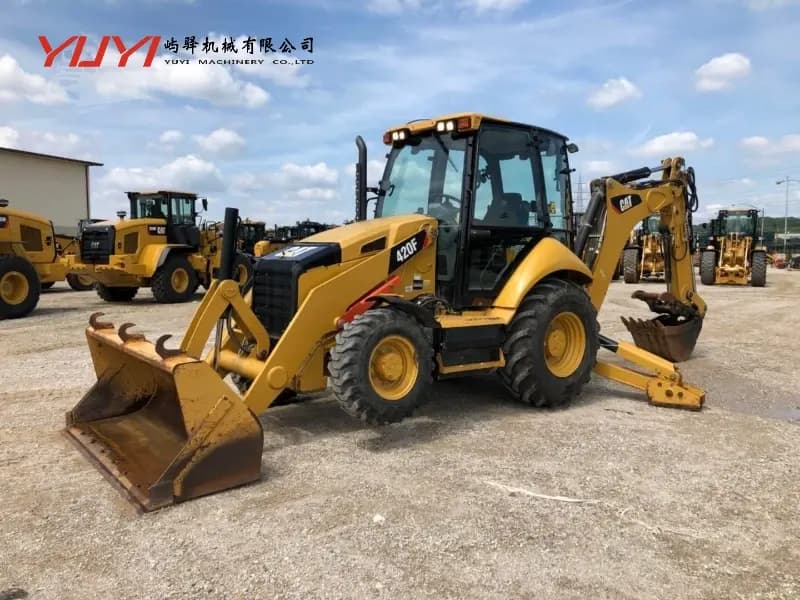 Cat 420F Backhoe Loader USA Original Caterpillar Backhoe Loader in Good Condition