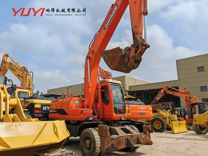 Doosan Dh210W-7 Wheel Excavator Dh210W-7 Hydraulic Excavator Used Dh210W-7 for Sale 21-Ton Wheel Excavator Price Dh210W-7 Specs