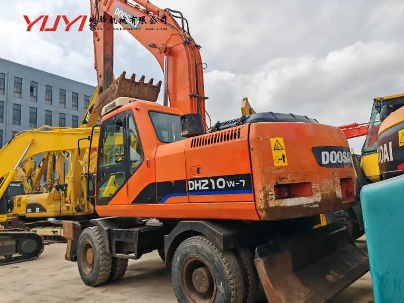 Doosan Dh210W-7 Wheel Excavator Dh210W-7 Hydraulic Excavator Used Dh210W-7 for Sale 21-Ton Wheel Excavator Price Dh210W-7 Specs
