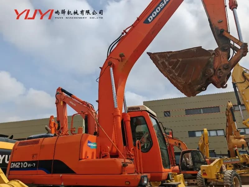 Doosan Dh210W-7 Wheel Excavator Dh210W-7 Hydraulic Excavator Used Dh210W-7 for Sale 21-Ton Wheel Excavator Price Dh210W-7 Specs