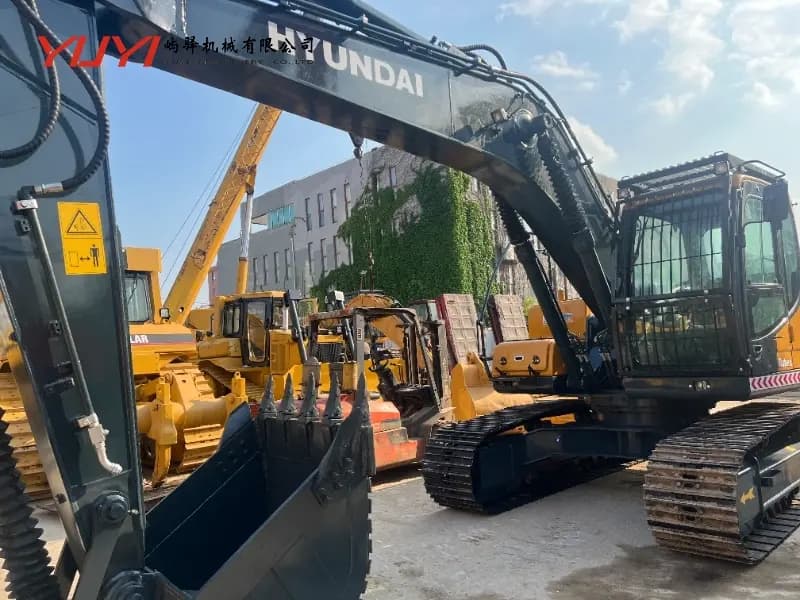 High-Quality Used Hyundai 220LC-9s Hydraulic Excavator Original Hyundai Engine 217HP Well-Maintained Ready to Work