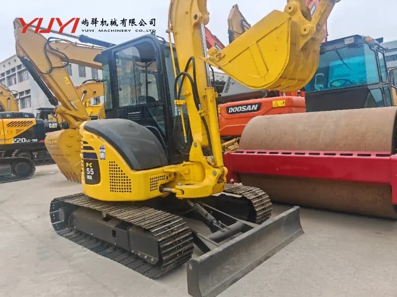 Hot Sale Used Komats PC55 Excavator Original Engine 5 Ton Mini Digger Original Used Komats PC55 Excavator