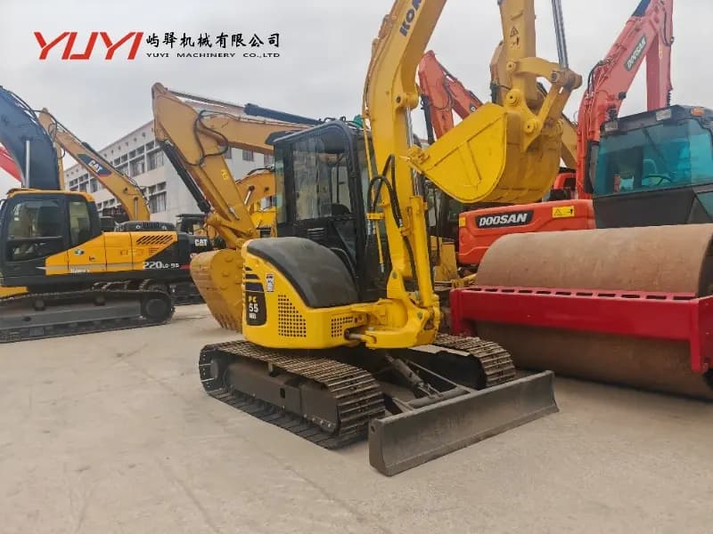 Hot Sale Used Komats PC55 Excavator Original Engine 5 Ton Mini Digger Original Used Komats PC55 Excavator