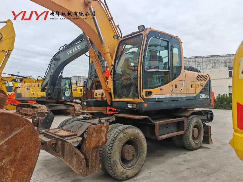 Hyundai 210W-9 Used Wheel Excavator Medium Wheel Excavator Used Wheel Excavator Hyundai 210W-7 210W-9 Wheel Excavator