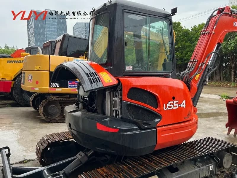 Japan Used KUBOTA U55-4 Hydraulic Crawler Excavator Second-Hand Mini Excavator KUBOTA U55-4