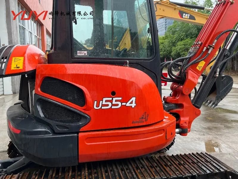 Japan Used KUBOTA U55-4 Hydraulic Crawler Excavator Second-Hand Mini Excavator KUBOTA U55-4