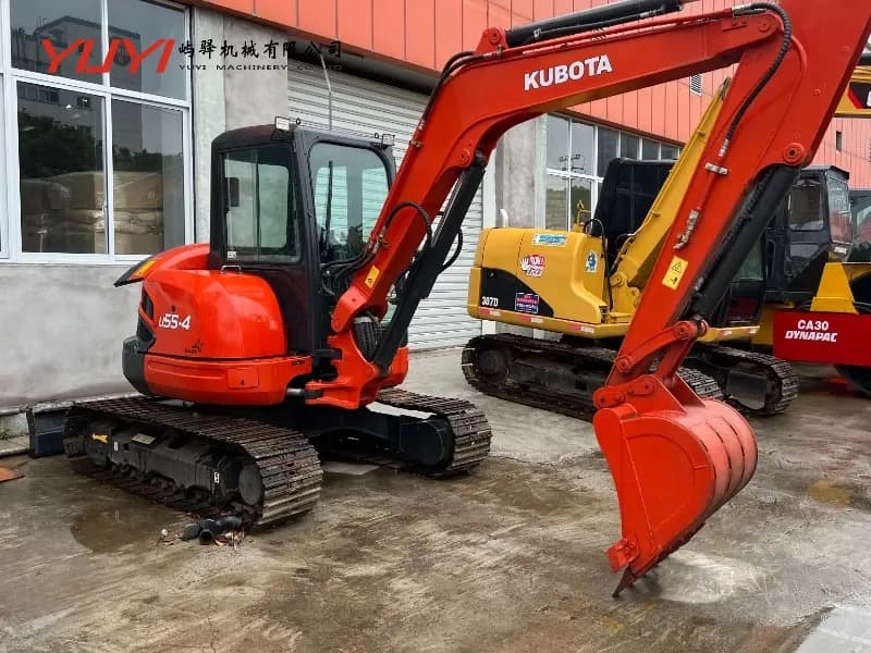 Japan Used KUBOTA U55-4 Hydraulic Crawler Excavator Second-Hand Mini Excavator KUBOTA U55-4
