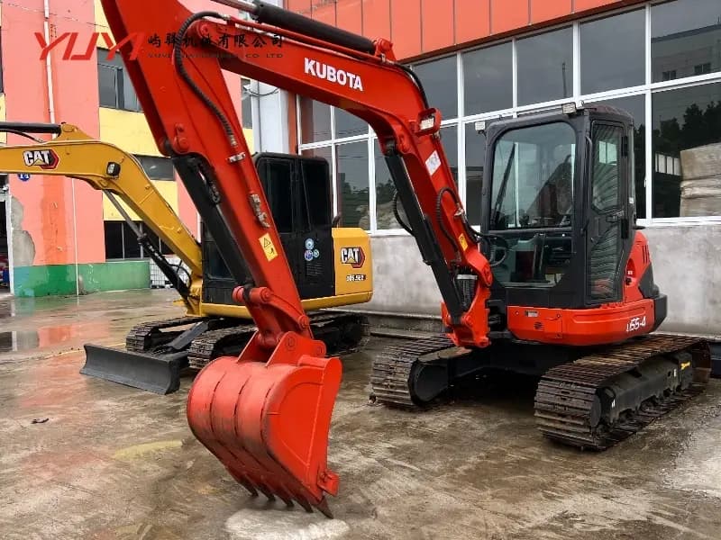 Japan Used KUBOTA U55-4 Hydraulic Crawler Excavator Second-Hand Mini Excavator KUBOTA U55-4