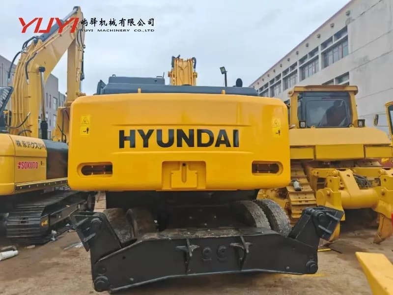 Original Hyundai 210W-7 Wheel Excavator Hyundai R210W Excavator Origin