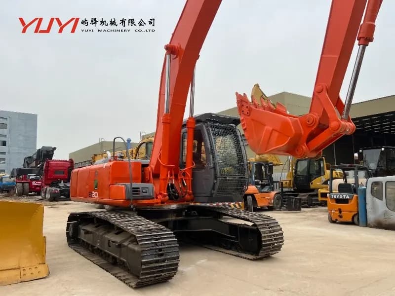 Original Used Hitachi Ex200 Long Arm Excavator Popular Construction Machinery 20 Ton for Deep Digging Well-Maintained