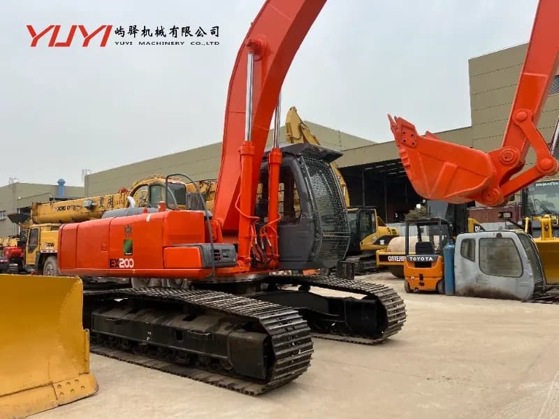 Original Used Hitachi Ex200 Long Arm Excavator Popular Construction Machinery 20 Ton for Deep Digging Well-Maintained