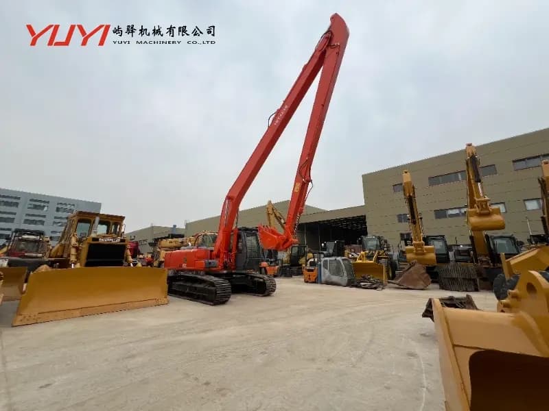 Original Used Hitachi Ex200 Long Arm Excavator Popular Construction Machinery 20 Ton for Deep Digging Well-Maintained