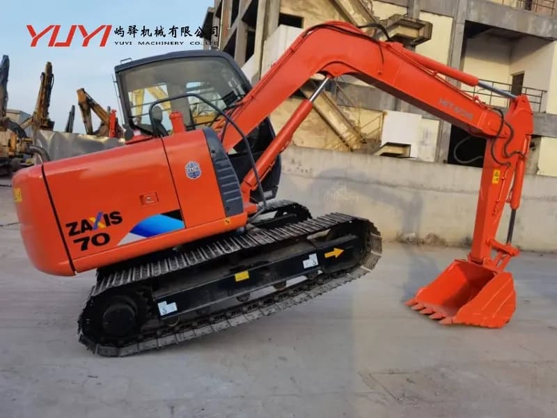 Second-Hand Hitachi Zx70-5g Excavator for Sale Original Isuzu Engine 52HP Well Maintained Good Condition Best Price