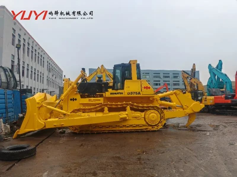 Used Bulldozer KOMATSU D375A Hot Sale 74-ton Best Seller Used KOMATSU Japan Stock KOMATSU D375A Good Working Condition