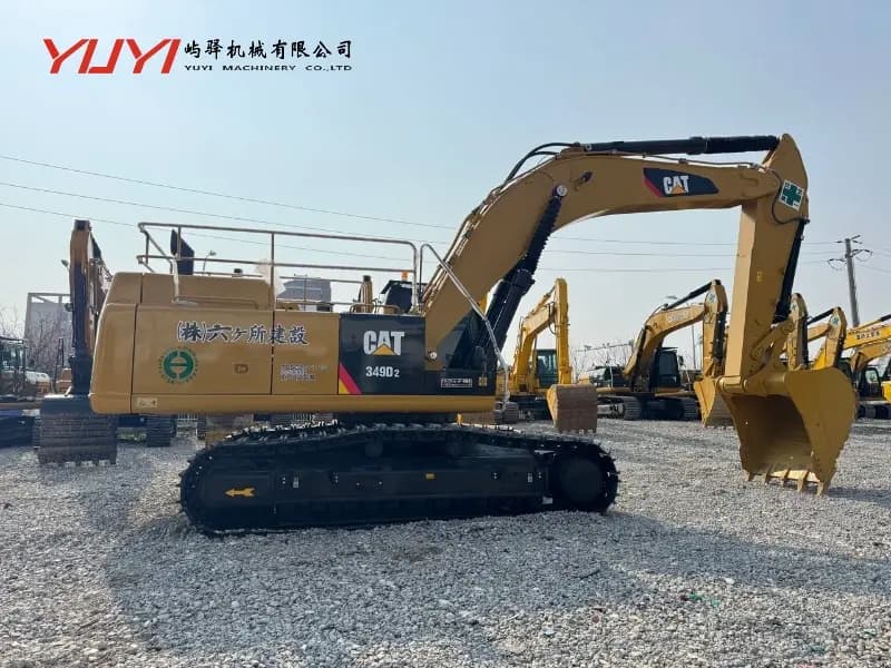 Used Cat 349d2 Excavator Caterpillar Large Original Excavator in Good Condition Construction Machinery