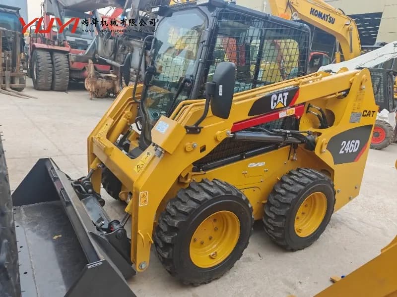 Used Cat Mini Loader Cat 246D Skid Wheel Loader Used Caterpillar Machinery Used Wheel Loader for Sale
