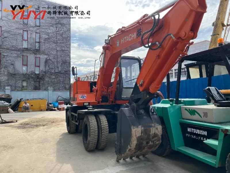 Used Hitachi Ex100d Wheel Excavator Second Hand Hitachi Ex100d Original Japan Quality Hot Sale Hitachi Ex100d Excavator