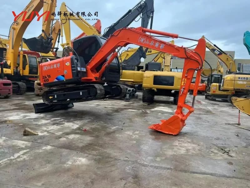 Used Japan Original Used Mini Excavator Hitachi Zx60 Hydraulic Crawler Digger 6 Tons Mini Excavator Hitachi Zx60 for Sale