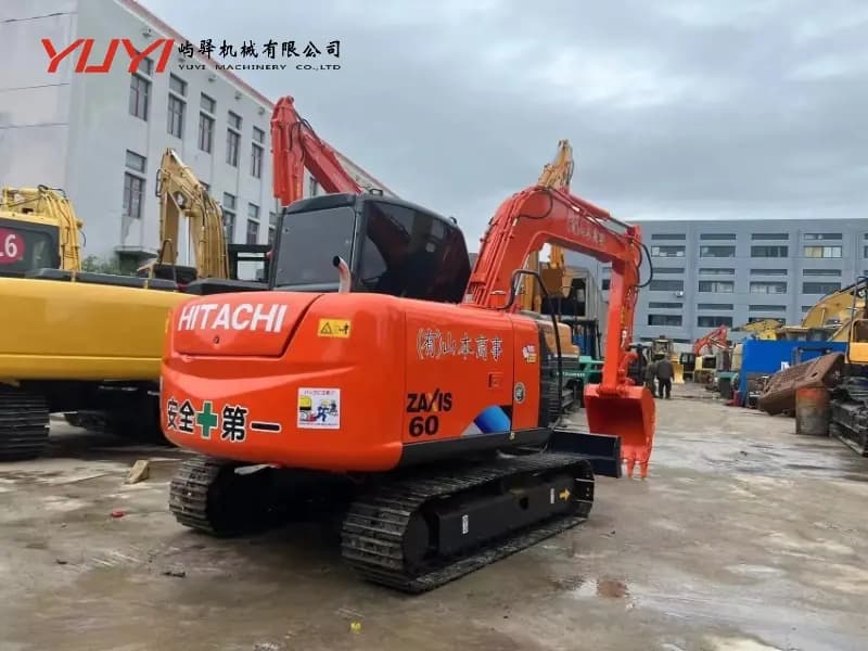 Used Japan Original Used Mini Excavator Hitachi Zx60 Hydraulic Crawler Digger 6 Tons Mini Excavator Hitachi Zx60 for Sale